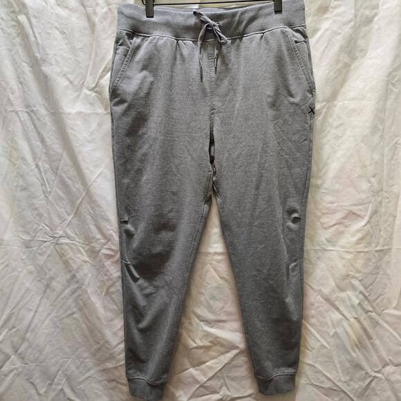Cuts Clothing Hyperloop gray joggers tapered sweatpants pockets drawstring large